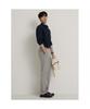 Binpolmen Linen Blend Oxford Standard Fit Pants Beige