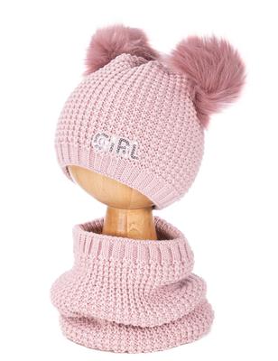 Baby Fleece-lined Tie-up Hat with Scarf and Gloves