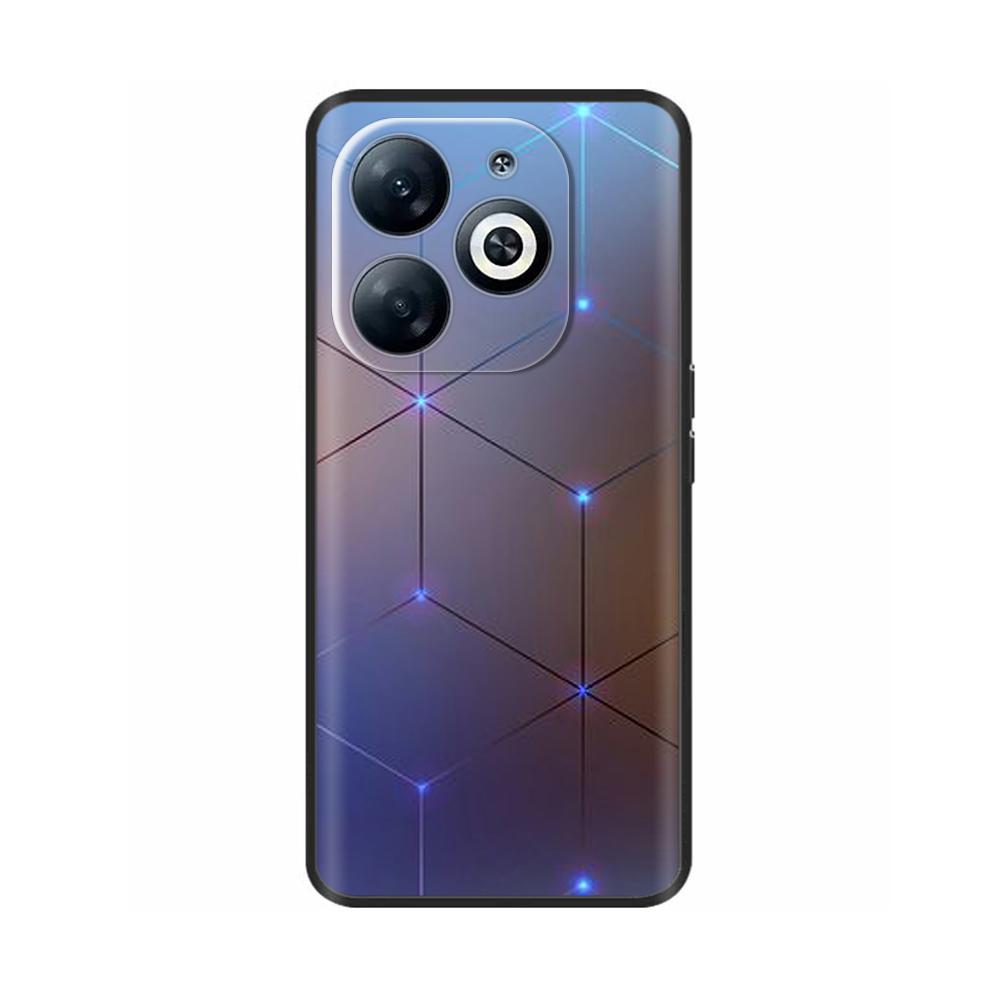 For Infinix Smart 8 Case Cover Funda Black Soft Silicone TPU Protective Phone Case For infinix Smart 8 Smart8 X6525 Bumper Coque