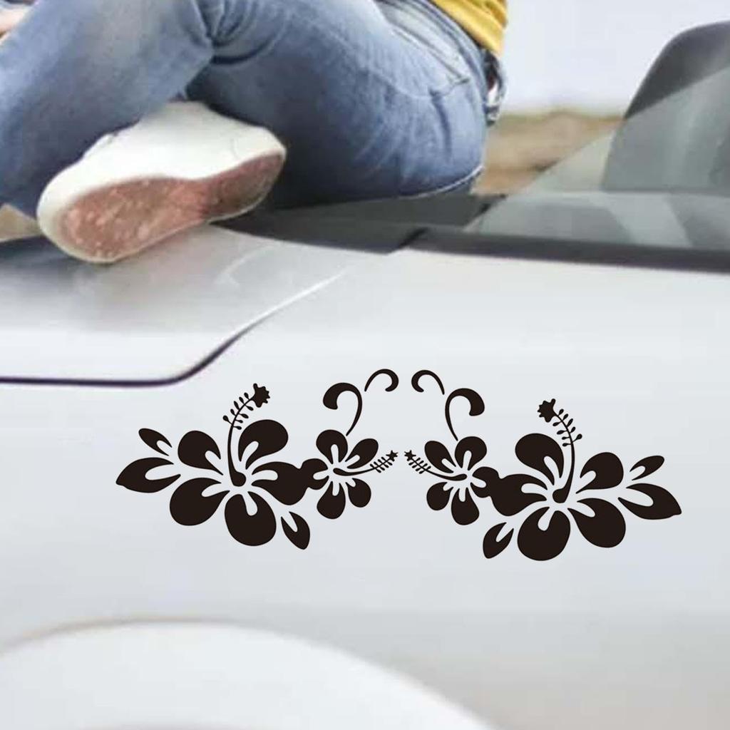Quzente Flower Car Decal, Flower Car Body Decal, Vista Auto Exterior Decoration Sticker |