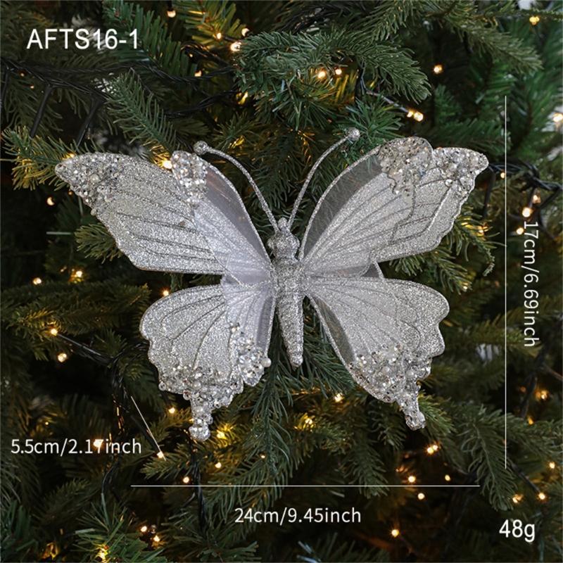 Lightweight Plastic Butterfly And Dragonflies Christmas Decorations For Indoor Outdoor Holiday Homes Party Accessories