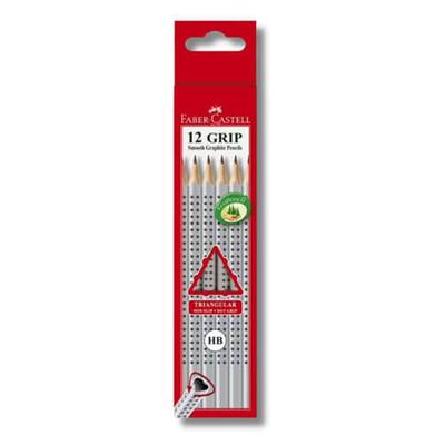 Faber-Castell Triangular Dot Grip Lead Pencil 12pcs (HB)