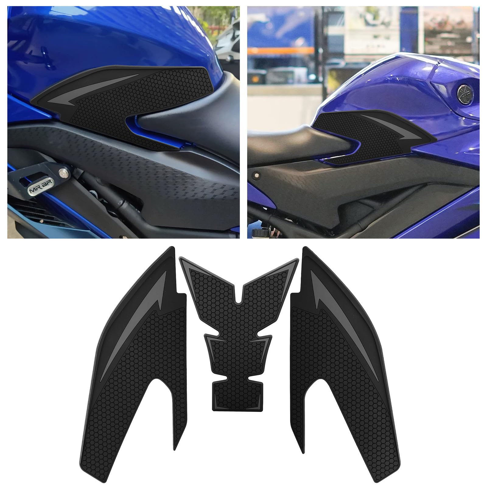 

Motorcycle Traction Pads & Tank Pads for Yamaha YZF-R25 YZF-R3 (2019-2025) (Titanium)
