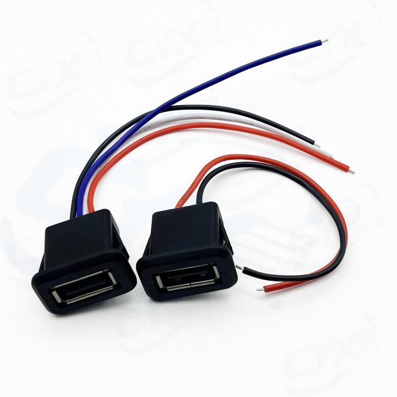 Kabel przedłużający złącze USB 2.0 żeńskie do urządzeń biurowych i ładowania samochodowego