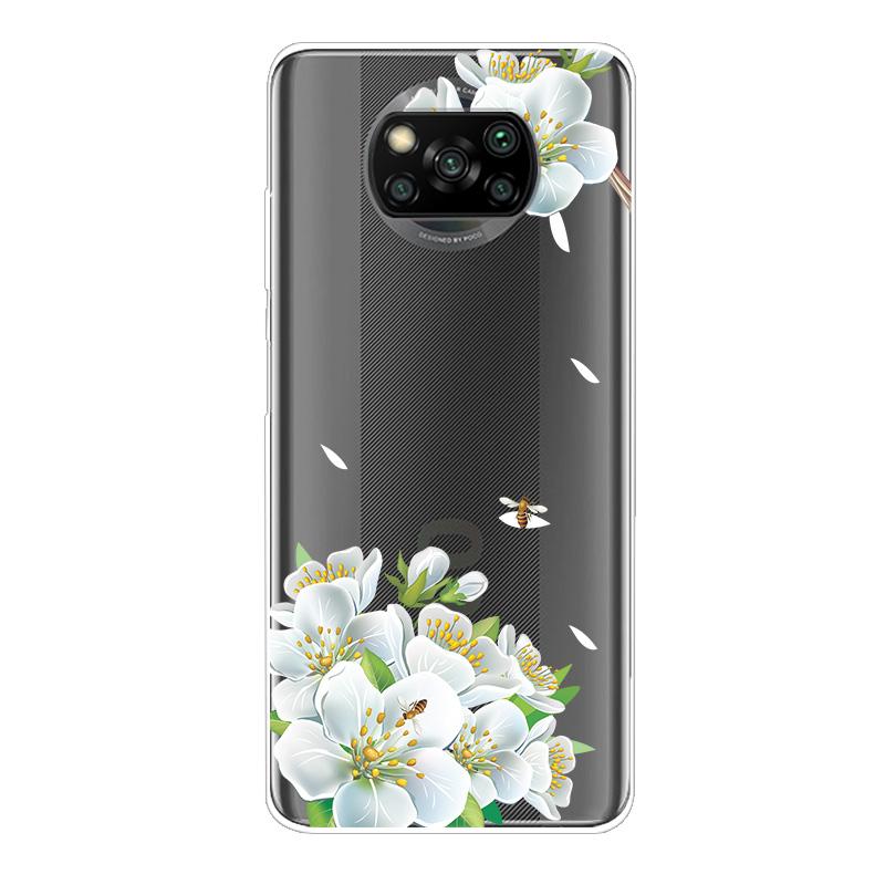 For Xiaomi Poco X3 NFC Case TPU Silicone Soft Cartoon Clear Case for Poco X3 Pro Phone Cover PocoX3 Pro Global Transparent Coque
