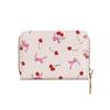 New Cherry Short Wallet PU Leather Large Capacity Cherry Bow Card Bag Lightweight Bowknot Card Bags Gril