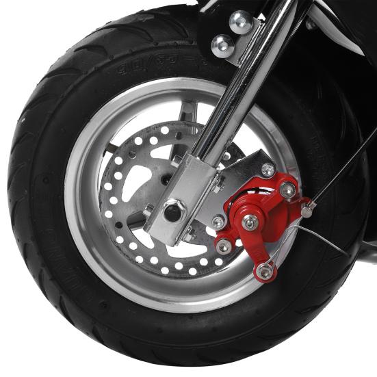 High Brightness Dual Headlights Rubber Handlebar Mini Motorcycle Strong Power 2-Stroke 49cc Over 12 Years Old Kids Pocket Gas Motorbike