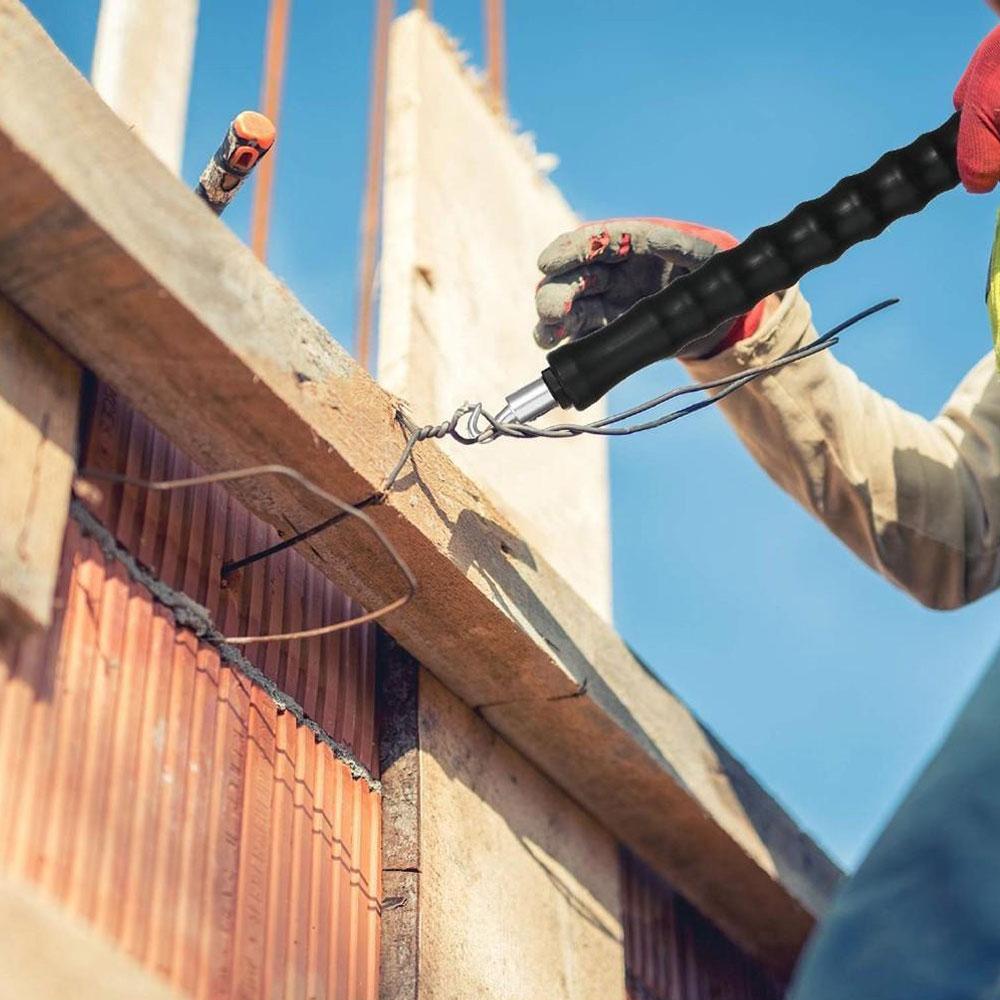 Wire Twisting Tool Automatic Wire-tie Steel Connector Hook For Wires And Rebar Ties Metal Construction With Soft Grip Handle
