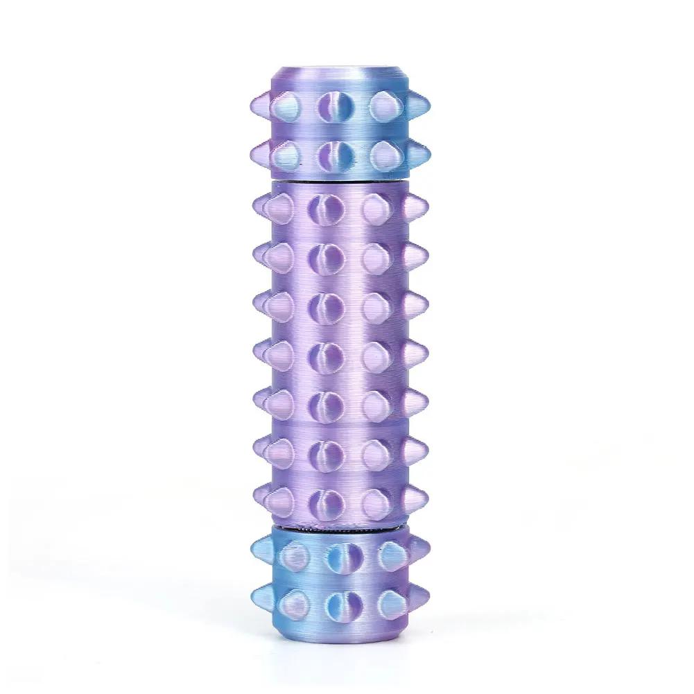 Pain Stimming Fidget Toys Reduce Stress Roller for Adults Spiky Fidget Keychain Anxiety Sensory Toys Novelty Gifts for Friends