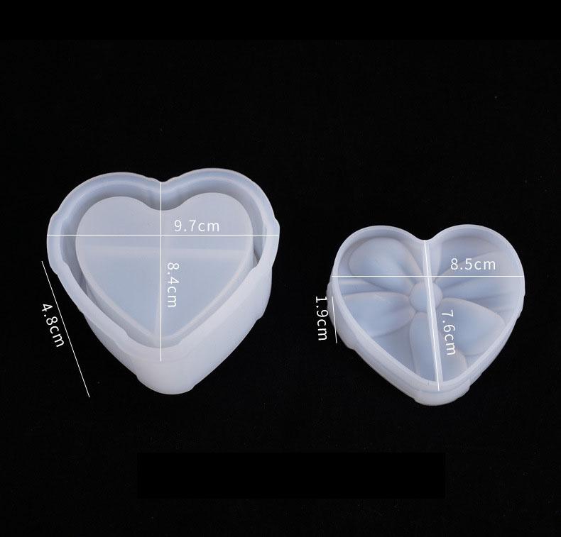 Dárková úložná krabička na šperky Bowknot Epoxidová forma Pryskyřice Odlévání forem pro kutily