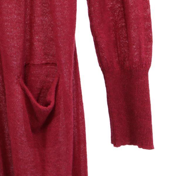 LOVEMOSCHINO Long Sleeve Knit Long Cardigan USA6 With Belt Loop Women Used