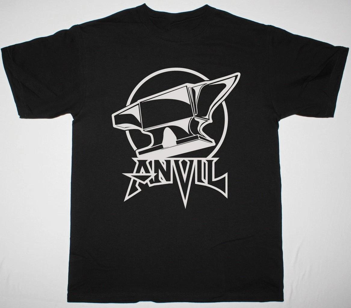 Anvil Band ON ANVIL LOGO Cotton Black T Shirt S-5XL TR759 XXXL