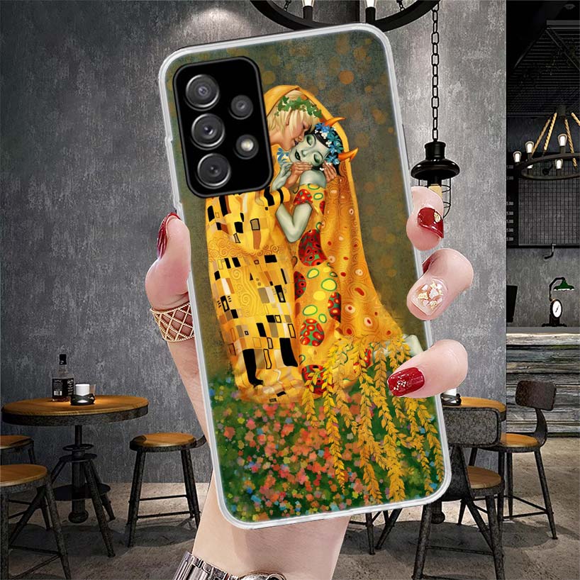 Kiss by Gustav Klimt Desig Soft Phone Case For Samsung Galaxy S22 S23 S24 S25 Edge S26 Ultra S20 FE S21 Plus + Fundas Coque Gala