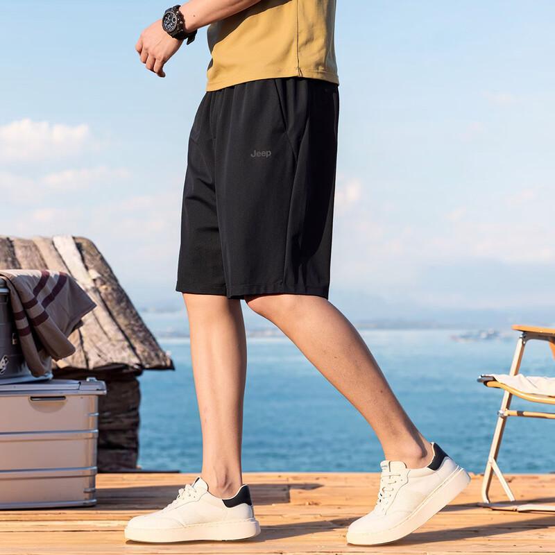 Jeep Men's Summer Loose Fit Athletic Casual Shorts