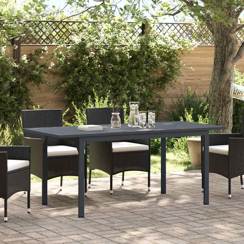 Patio Table Anthracite 180 x 80 x 74 cm