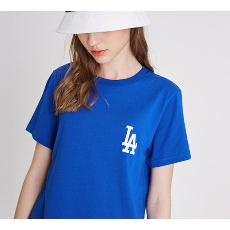 MLB Los Angeles Dodgers T Shirts Unisex Blue Crew Neck Moderate Straight Fit 31TS21931-07U