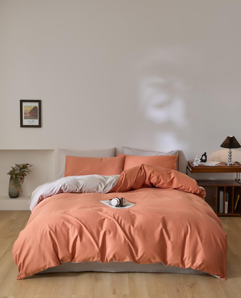 100% Egyptian Cotton 3 Piece Duvet Cover Set with 2 Pillowcases Single Double Queen King Size