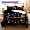 Name Individuell Helloween Band Muster Bettwäsche Set Bettbezug Kissenbezug Heimdekoration Geschenk (1 Bettbezug + 2 Kissenbezüge, ohne Füllung)