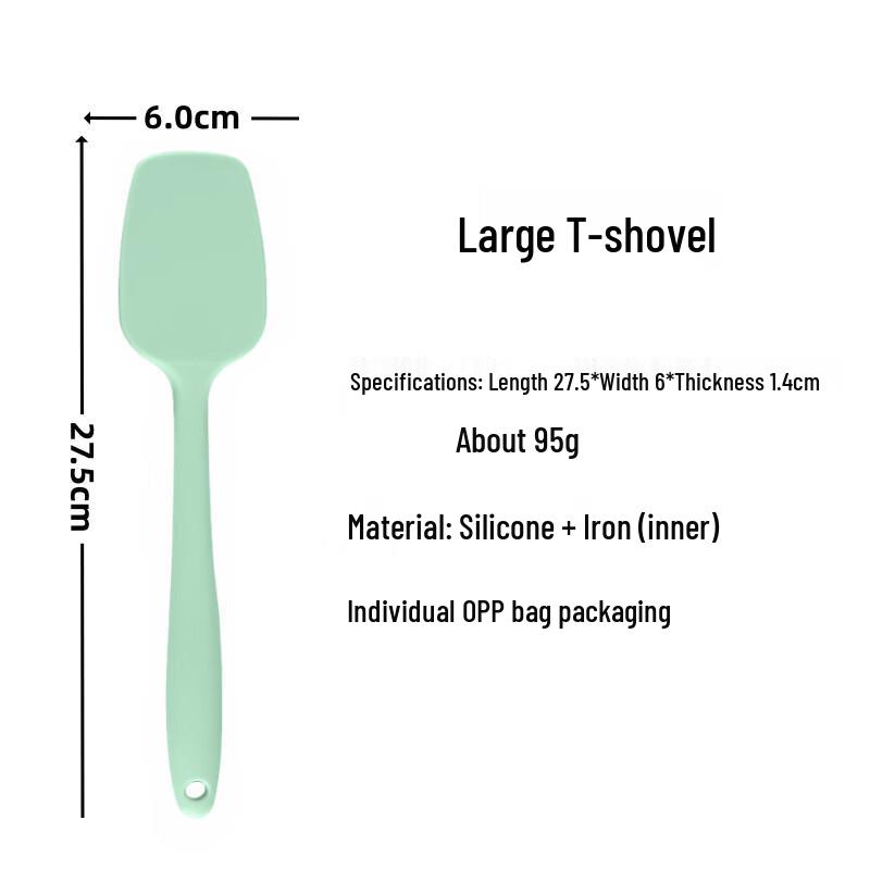 Integrated Silicone Baking Spatula & Scraper Set
