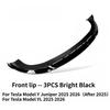 Front Fog Lamp Blade for Tesla Model Y/YL Juniper 2025 Front Bumper Cover Wind Knife ABS Fog Lamp Trim Car Decoration Accessory