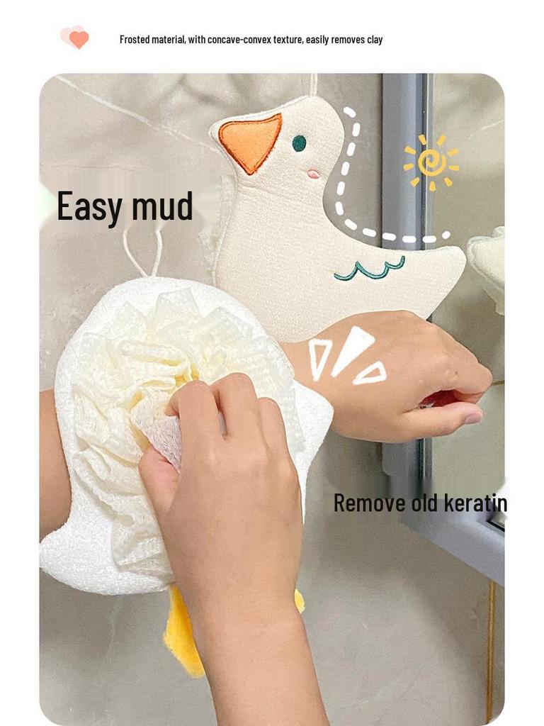 New Offer: Cartoon Back Scrubber & Bath Flower - Ladies' Exfoliating Duo