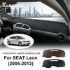 Flannel Dashmat For Seat Leon 2 MK2 2005 2006 2007 2008 2009 2010 2011 2012 Car Summer Sunshade Dashboard Mat Carpet Pad