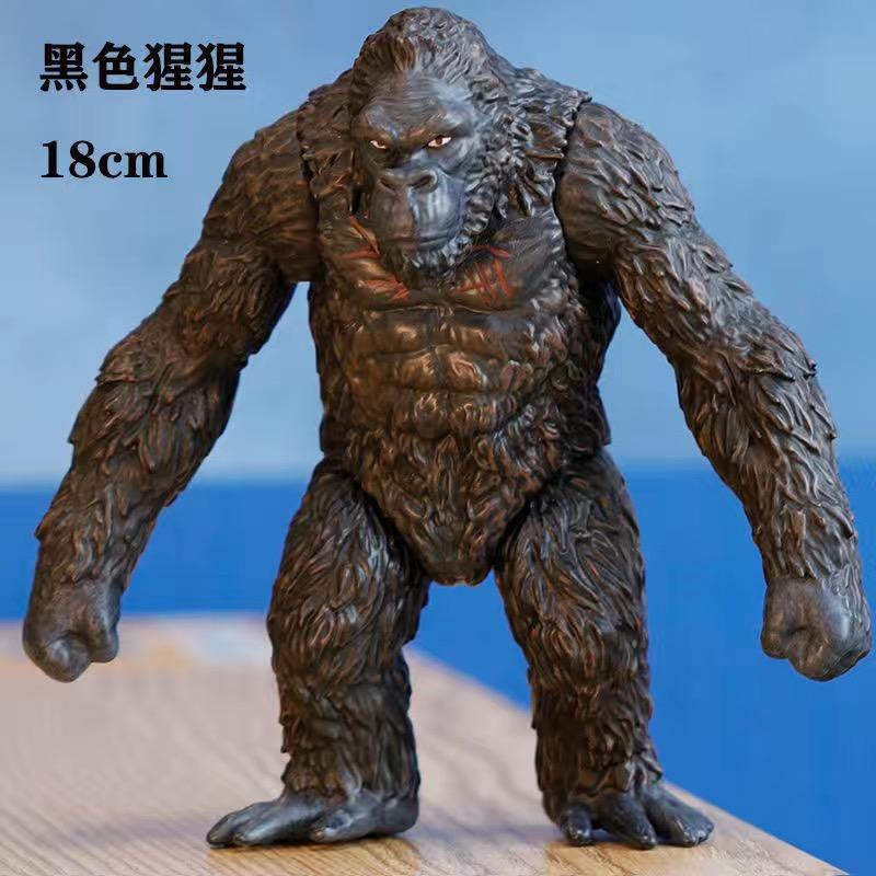 18CM Godzilla VS King Kong 3 Têtes Drago King Ghidorah Gorille Godzilla Colle Souple Figurine d'Action Jouet de Collection