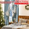 2D Flat Printing  2pcs Dreamy Oasis Contemporary Modern Curtains Prints Light Filtering Curtains Versatile All for Bedroom