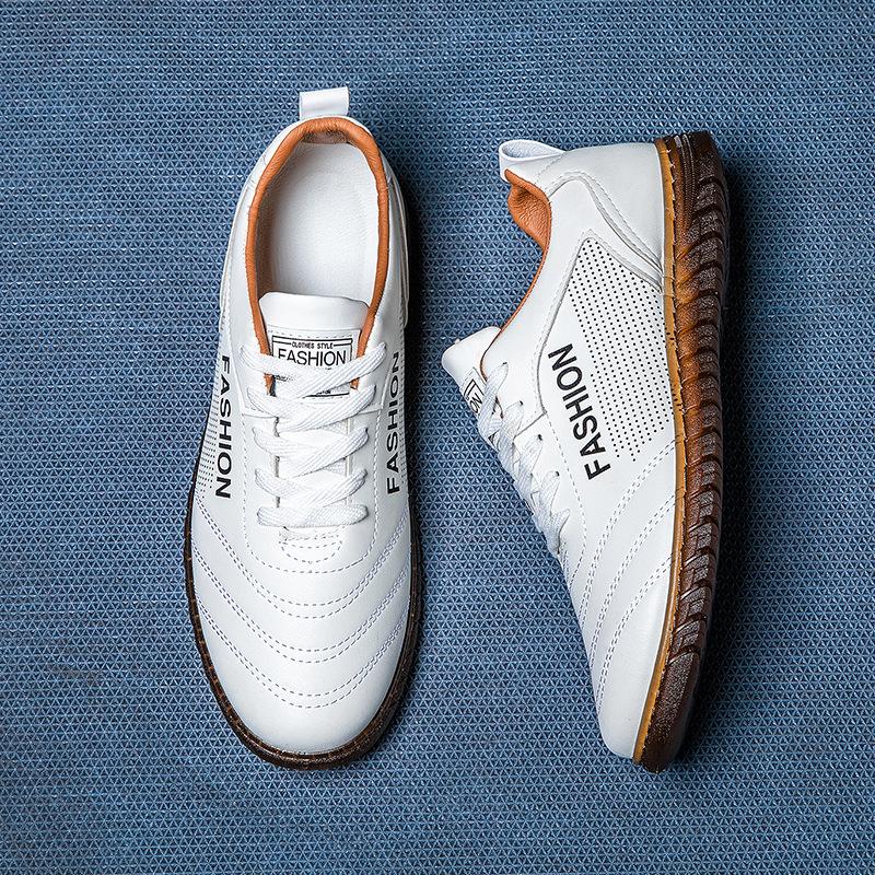 Men's Casual Leather Shoes with Soft Soles and Soft Surfaces Lightweight Sports Outdoor Running Shoes Men Vulcanize Shoes