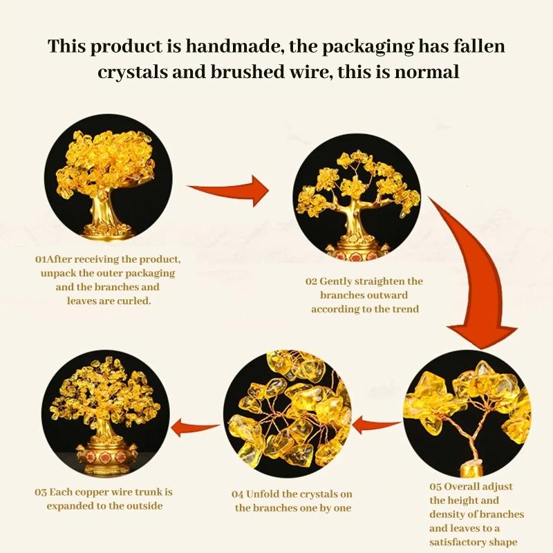Money Tree Chinese Feng Shui Golden Fortune Tree Feng Shui Tree Bonsai Style Decoration For Luck And Wealth Feng Shui Gifts
