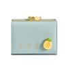 Süße kleine Leder-Taschengeldbörse für Damen Fruchtmuster Bifold Münzbörse Damen Mini Kurze Geldbörse Geldkartenhalter Clutch Bags