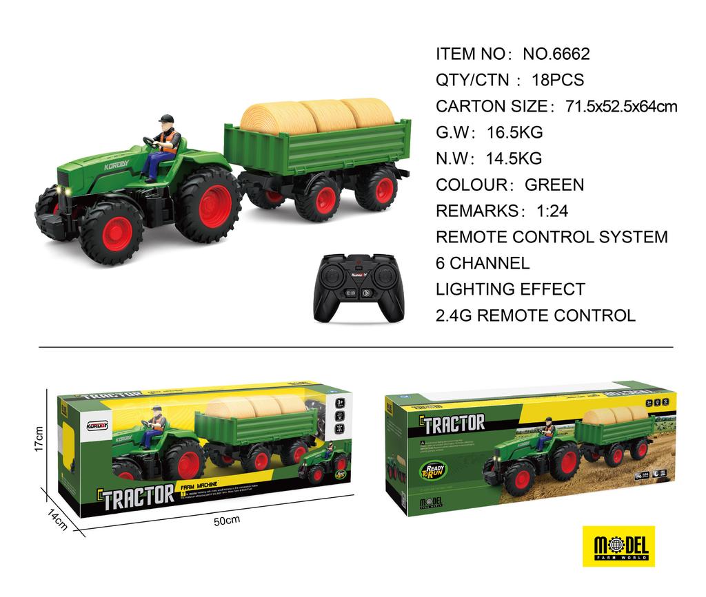 Metal Tractor Remote Control Vehicle