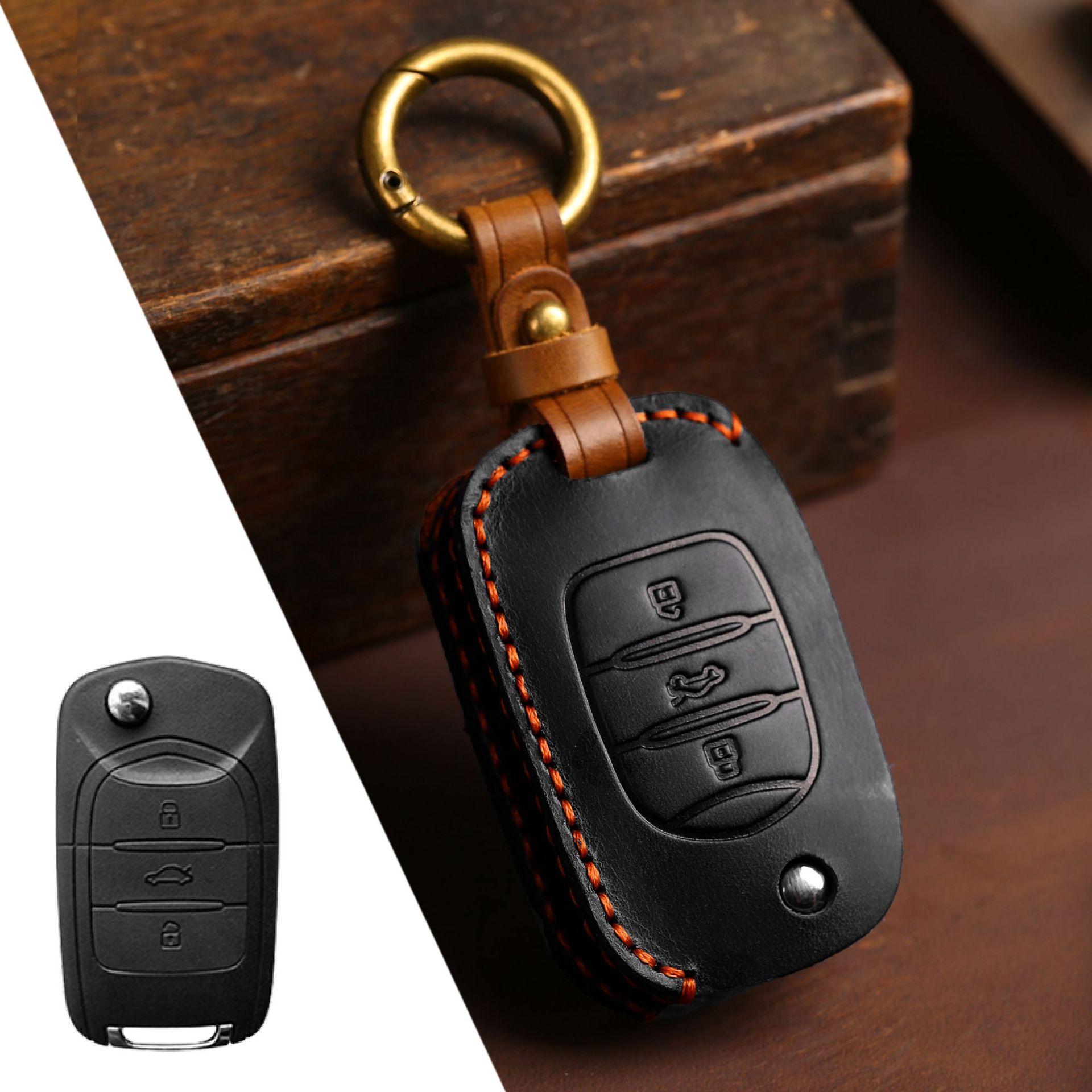 

Применимо к комплекту ключей Wuling MINI Hongguang miniEV Baojun s3s1 Hongguang plus чехол-кольцо для ключа от автомобиля с полным покрытием чёрный