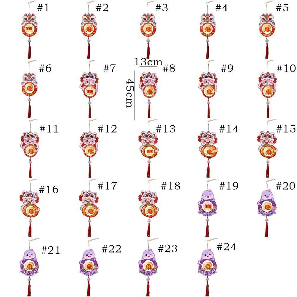 Chinese Style New Year Portable Lantern Traditional Spring Festival Supplies  Good Luck Decoration