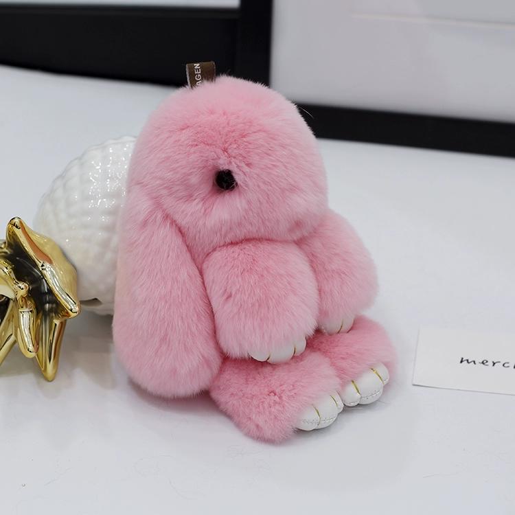 

Плюшевый кролик Play Dead из натурального меха кролика рекс, подвеска-кролик, подвеска для сумки, брелок-кролик Mengmeng для автомобиля