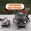 Mini Square Cooktop for Camping and Hiking Camping Gas Stove Foldable Split Gas Burners Cooking Gas Stove Butanes Stove