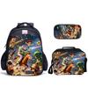 Doll Collective Probe Children'S Fun Three-Piece Set Woody Bass School Bag Pencil Bag Thermal Insulation Meal Bag Student Campus Set