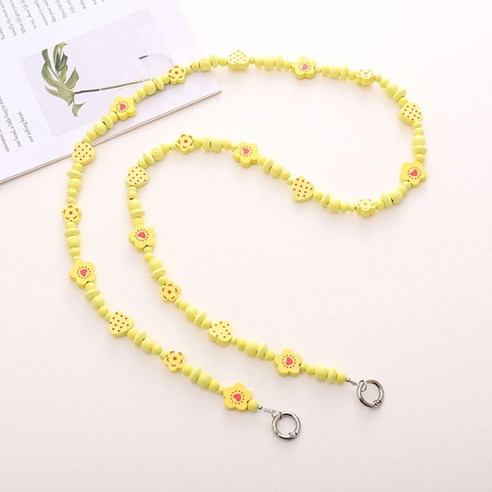 

Цветной нестандартный ремешок для мобильного телефона, чехол для телефона через плечо, аксессуары yellow flower(without gasket)