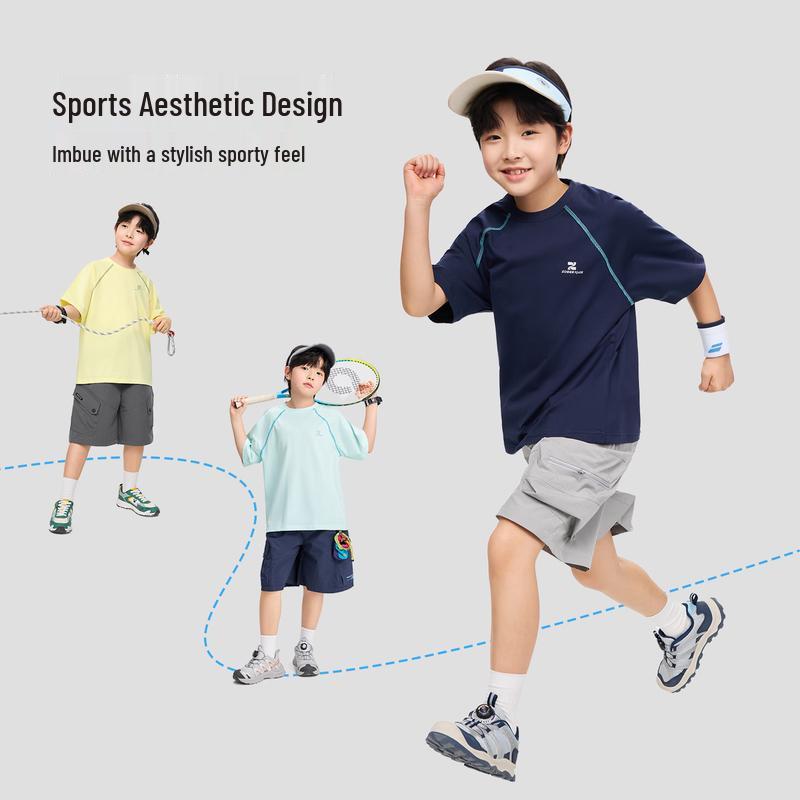 Zuoxi Jungen Sommer Kühlendes Künstlerisches Brief Polo T-Shirt 2026