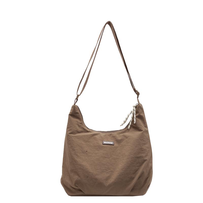 

Повседневная нейлоновая сумка-хобо через плечо для женщин, дизайнерские сумки через плечо, большая вместительная женская дорожная сумка-шоппер, женские кошельки 2025 хаки