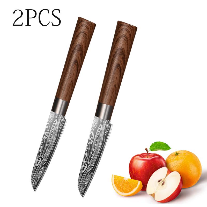 

3,5-дюймовые кухонные ножи, нож для резки мяса, нож для очистки овощей, бытовой нож шеф-повара, нож для нарезки овощей и фруктов, дамасский универсальный нож