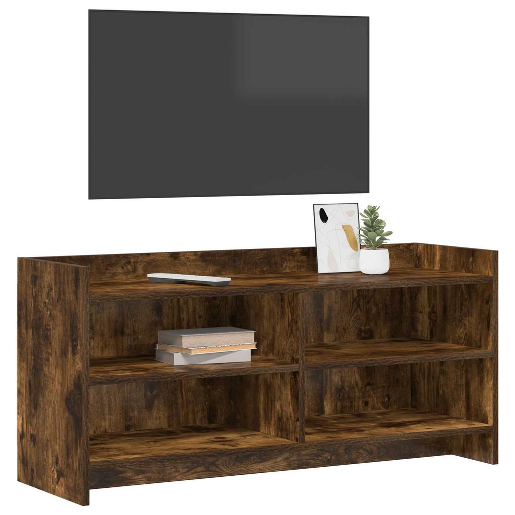 TV Stand 100 x 33 x 47 cm Smoked Oak Engineered Wood