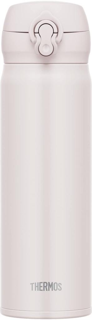 Thermos Vacuum Insulated Portable Ash Removable Spout for Easy Stainless Steel Keeps Drinks Hot or ASWH Mug, 500ml, White, Cleaning, Lightweight,