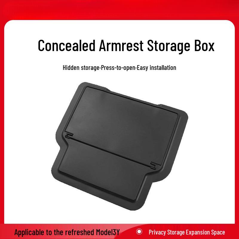 Tesla Model 3/Y Refresh Console Organizer Armrest Storage Box