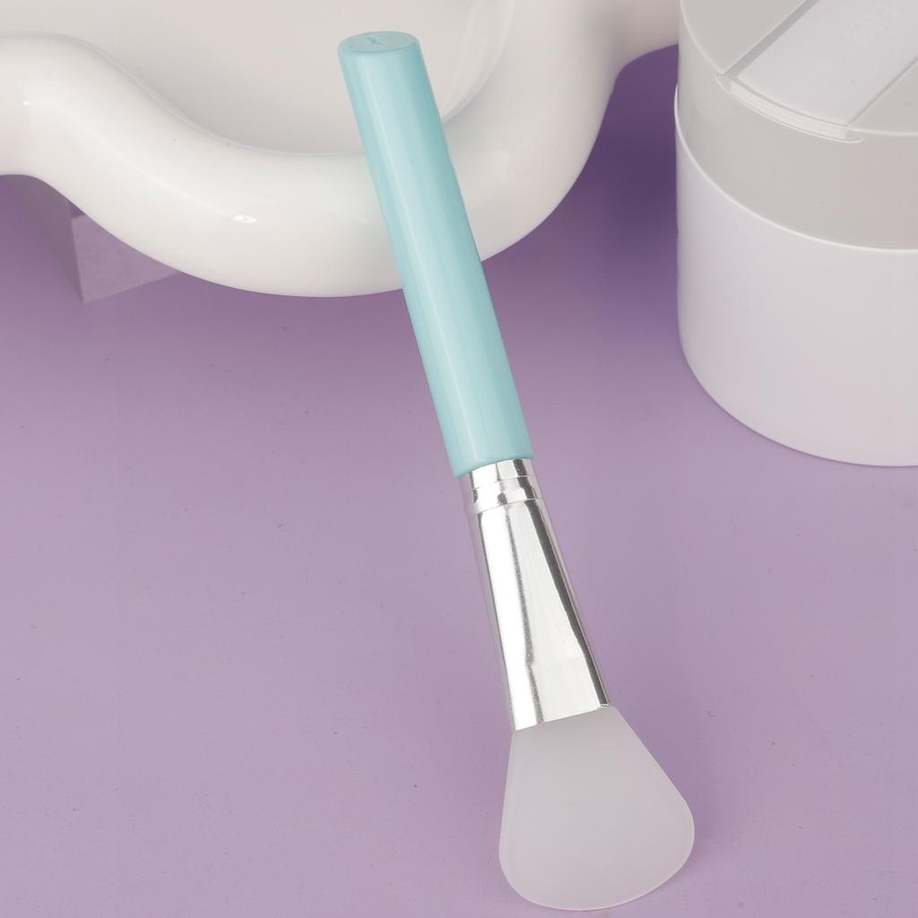 Slant Tail Rod Soft Head Silicone Mask Brush Hydrotherapy Application Mud Film Face Application Silicone Beauty Salon Film Adjustment Brush