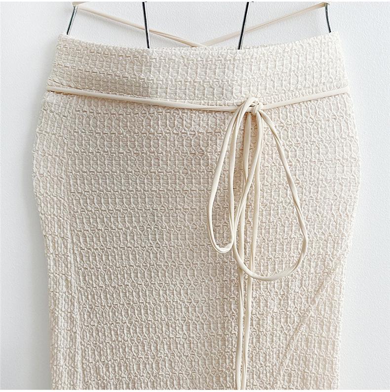 2025 Sexy High Waist Backless White Two-Piece Swimsuit: Korean & Japanese Style