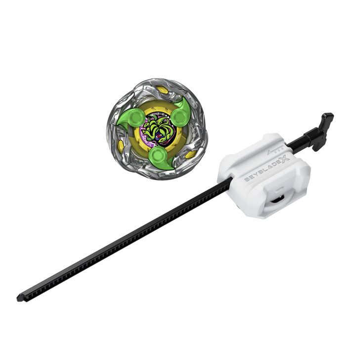 BeyBlade X Starter Pack Stun Medusa 9-60GB UX, Takara Tomy Endurance Type Beyblade with Launcher, Competition Beyblades, from 8 Years