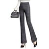 2025 Stylish Plaid Micro-Flare Women's Pants – Slimming, Body-Shaping & Elastic for Spring