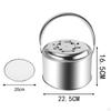 Fire Multifunction Accessories Stainless Steel with Handle Portable for BBQ Outdoor Camping