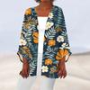 Women's Casual Fashion Printed Lightweight Mid-length Jacket Cardigan
